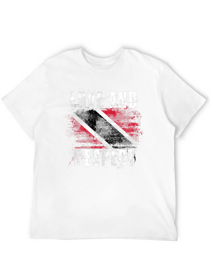 Love And Respect Trinidad Flag Graphic T-Shirt