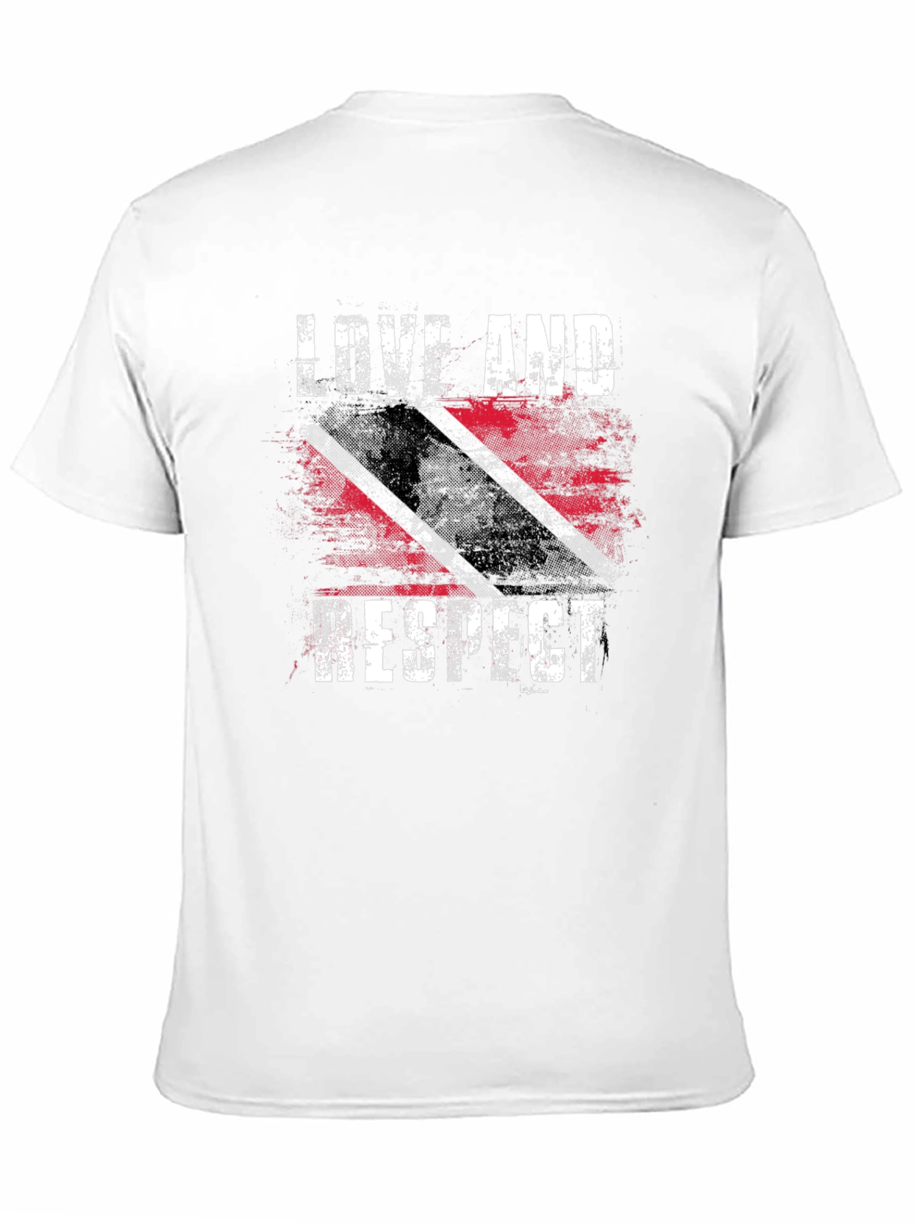 Love And Respect Trinidad Flag Graphic T-Shirt