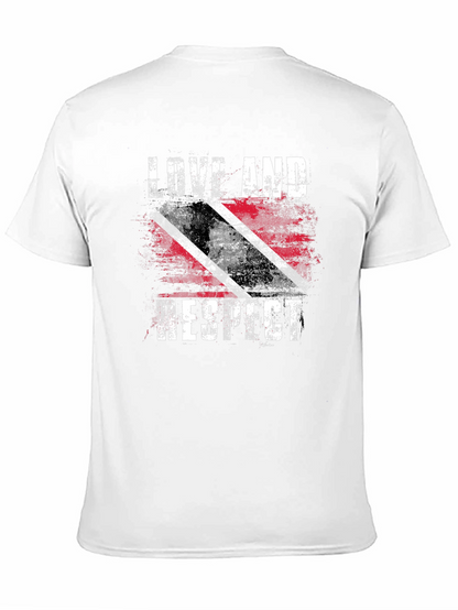 Love And Respect Trinidad Flag Graphic T-Shirt