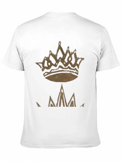 Crown Graphic Tee - Stylish Mens Casual Shirt