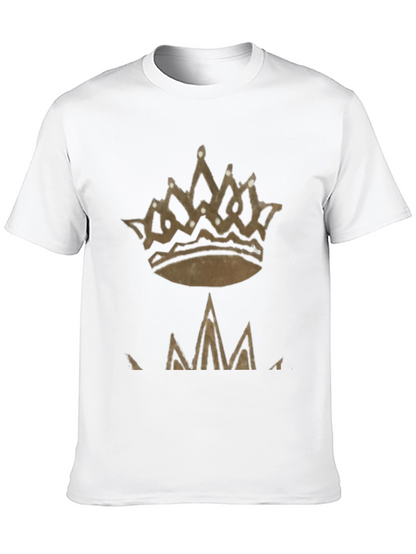 Crown Graphic Tee - Stylish Mens Casual Shirt