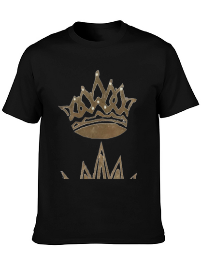 Crown Graphic Tee - Stylish Mens Casual Shirt