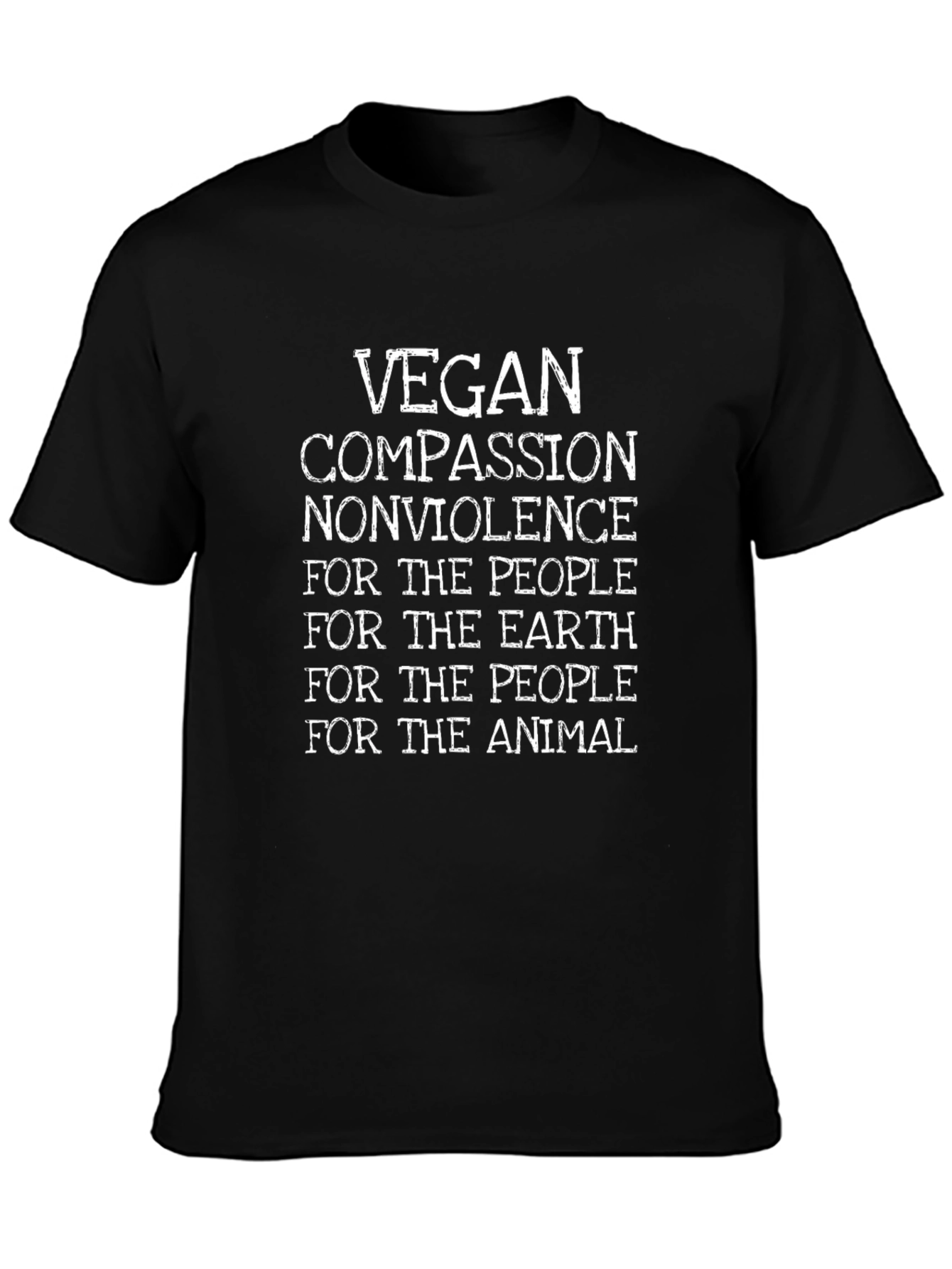 Vegan Compassion T-Shirt - Nonviolence Design