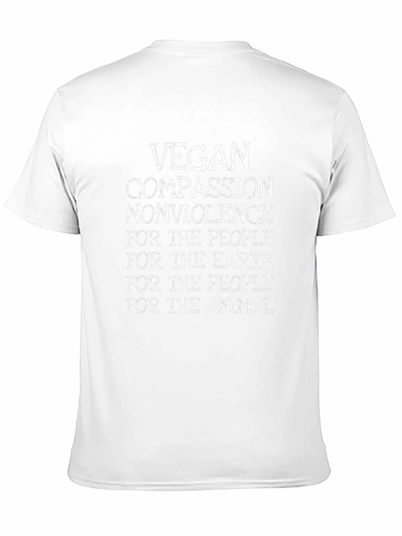 Vegan Compassion T-Shirt - Nonviolence Design