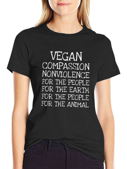 Vegan Compassion T-Shirt - Nonviolence Design