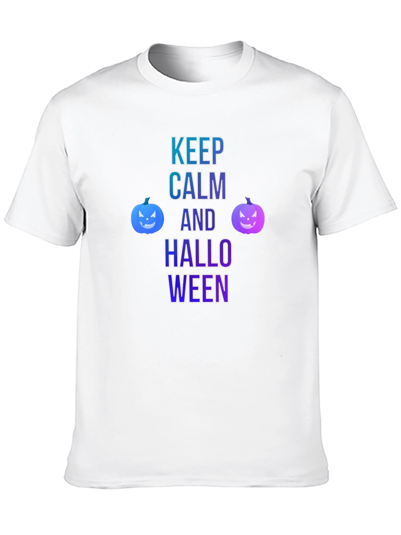 Keep Calm and Halloween Black T-Shirt
