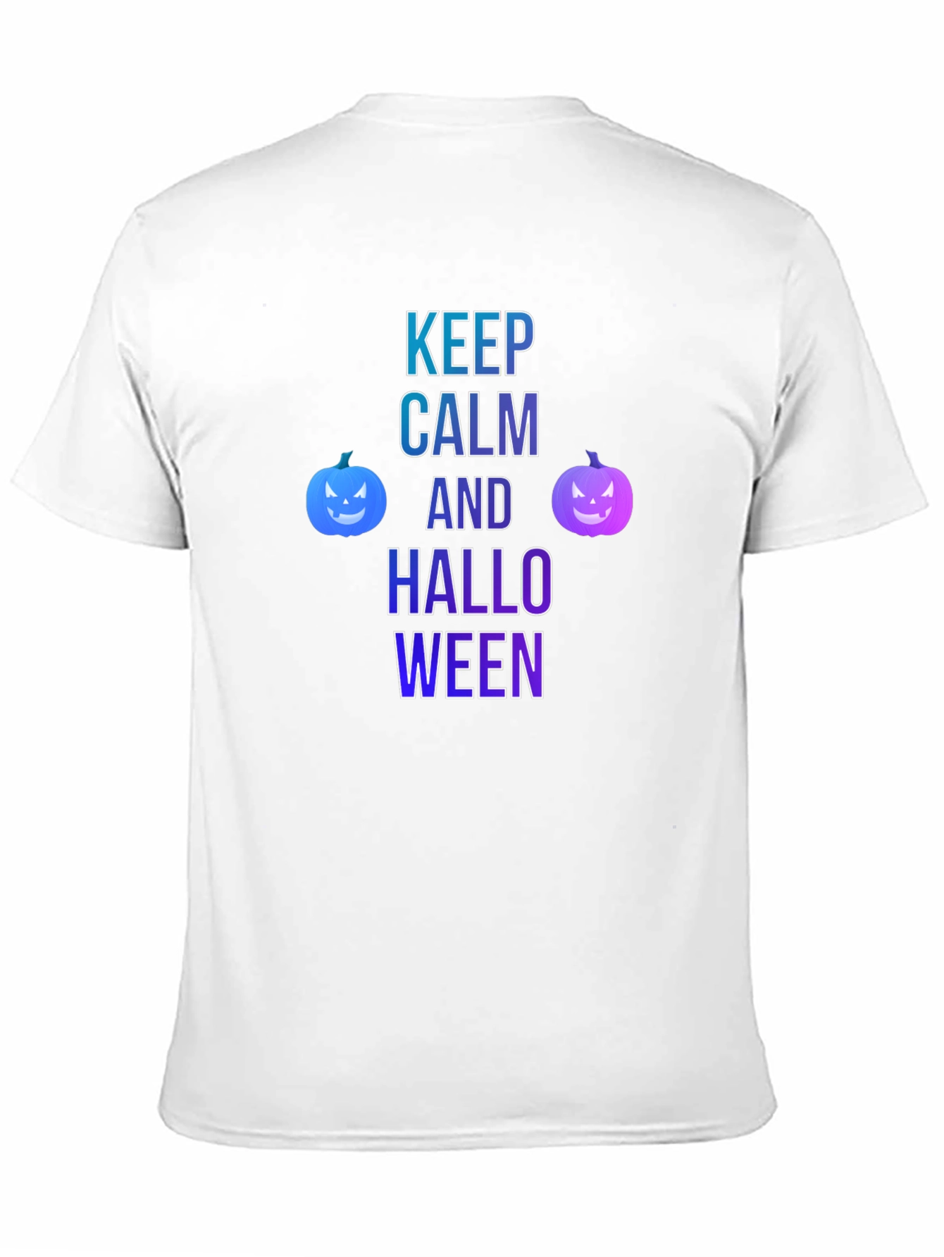 Keep Calm and Halloween Black T-Shirt