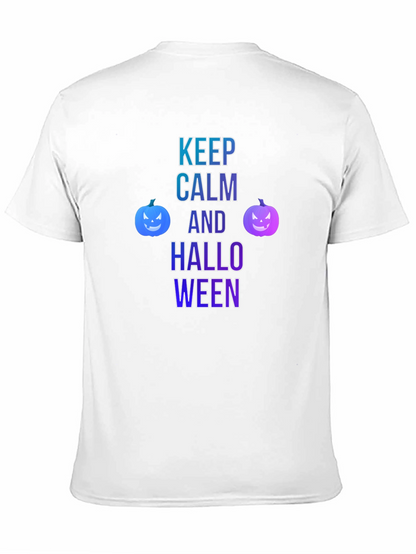 Keep Calm and Halloween Black T-Shirt