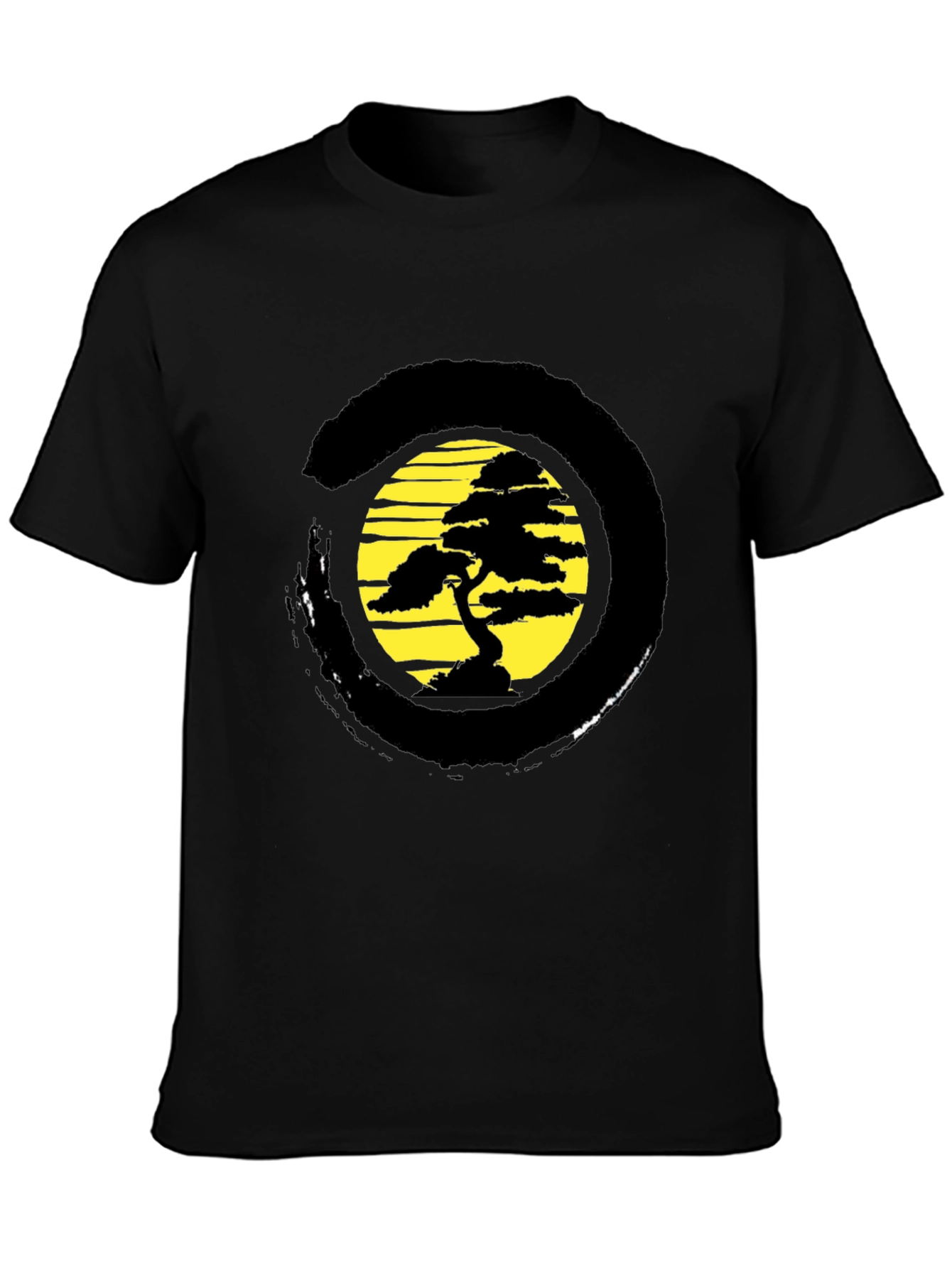 Zen Bonsai Tree Graphic T-Shirt - Relaxed Fit