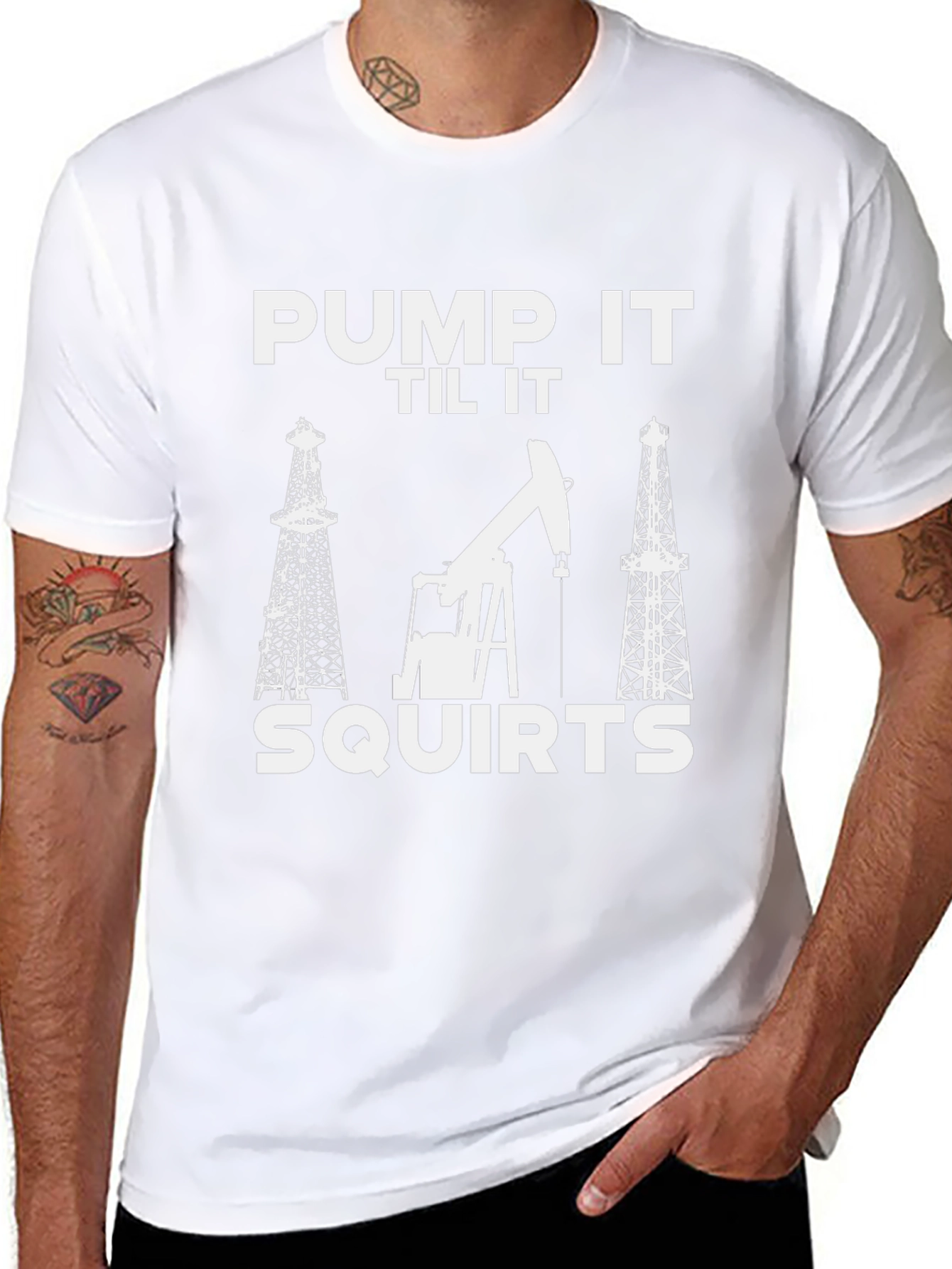 Pump It Til It Squirts Black T-Shirt