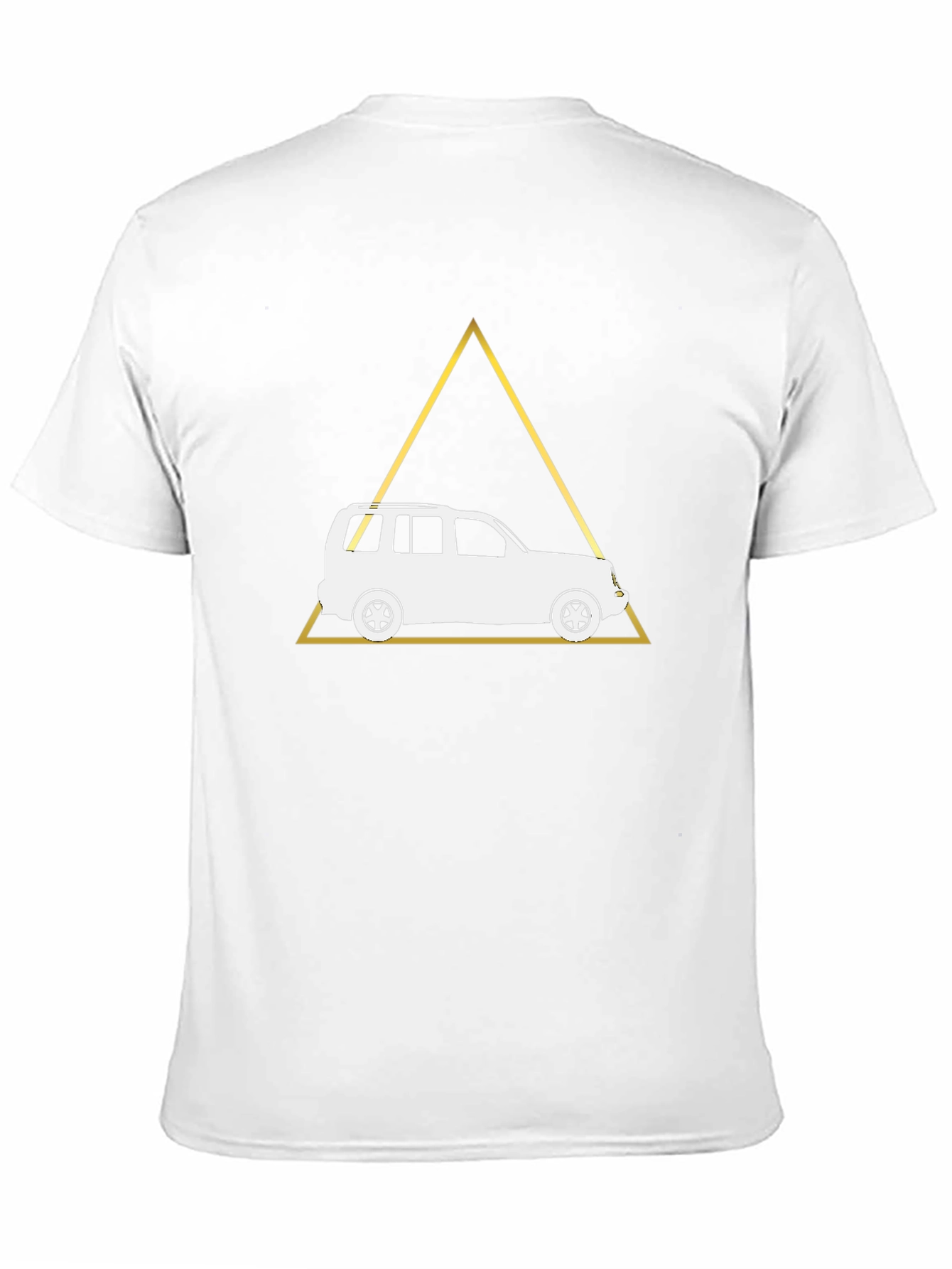 Geometric Car T-Shirt - Black