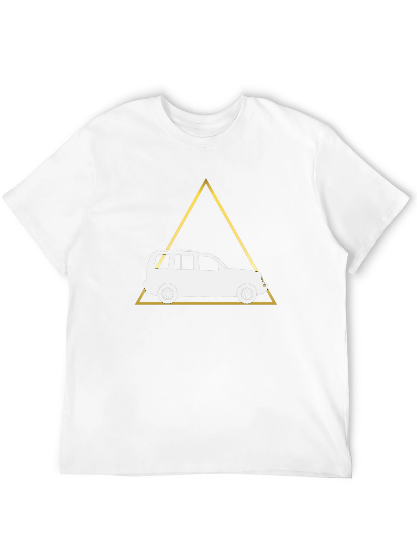 Geometric Car T-Shirt - Black