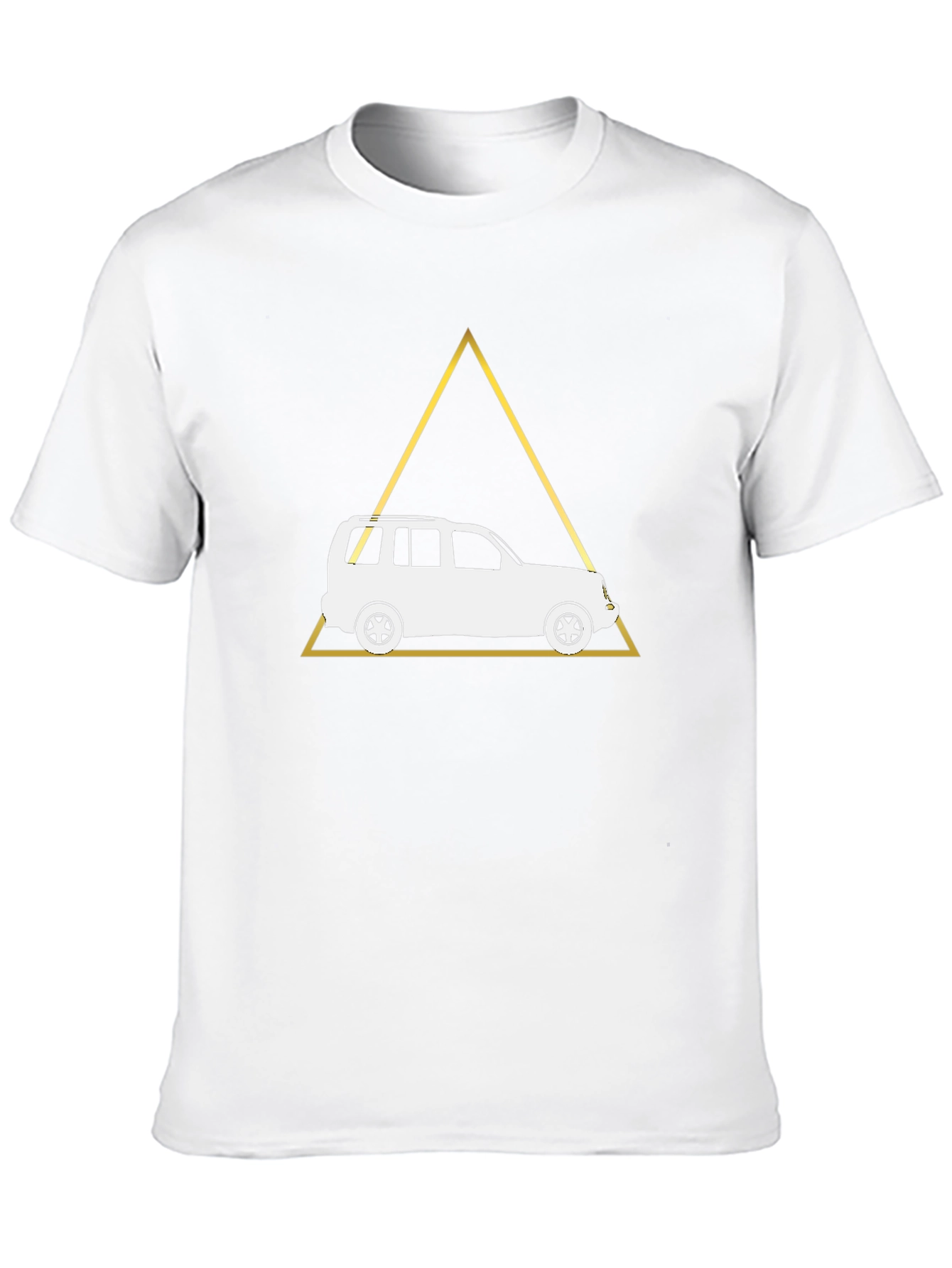 Geometric Car T-Shirt - Black