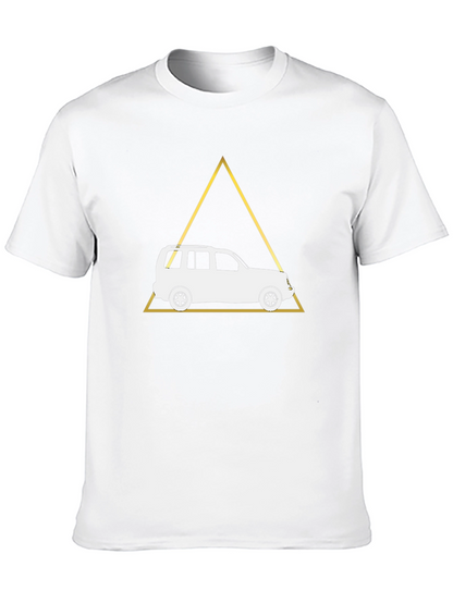 Geometric Car T-Shirt - Black