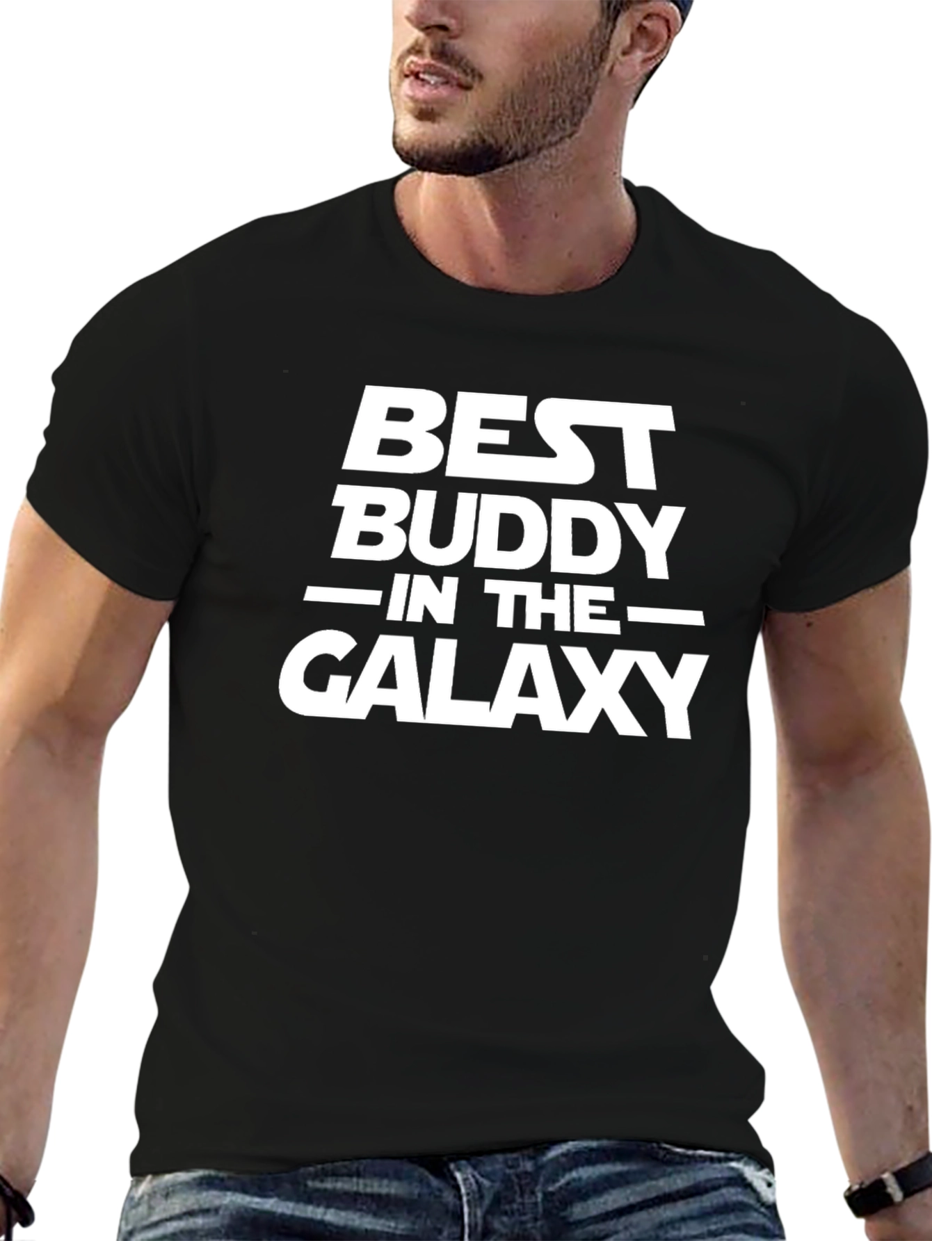 Best Buddy in the Galaxy Black T-Shirt