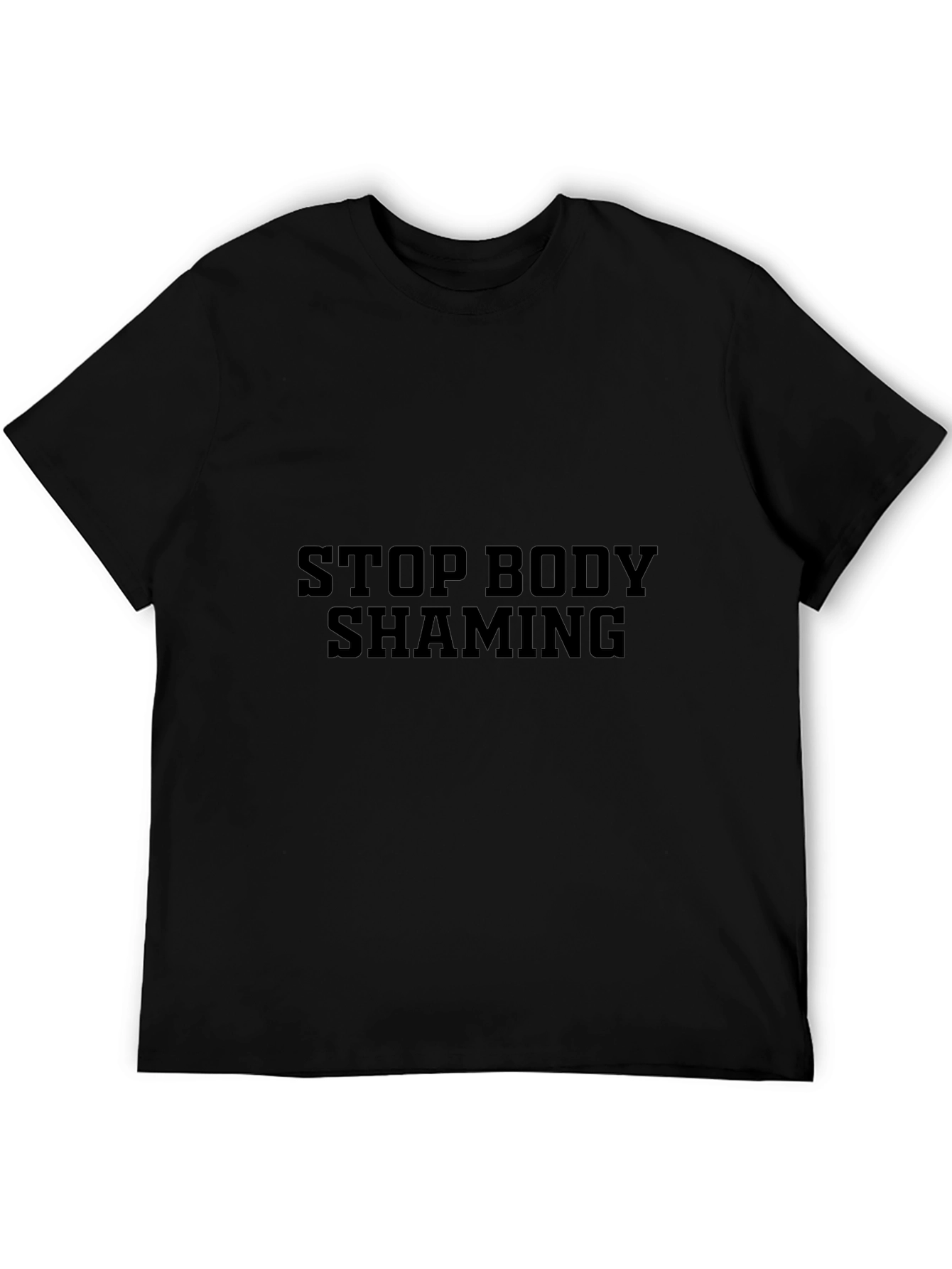 Stop Body Shaming Black T-Shirt