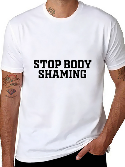 Stop Body Shaming Black T-Shirt