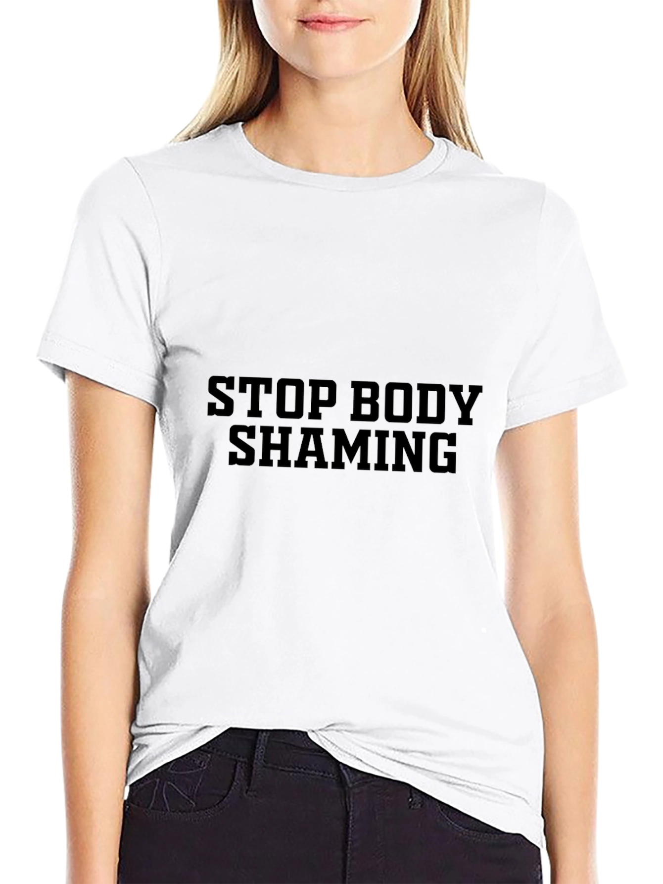 Stop Body Shaming Black T-Shirt