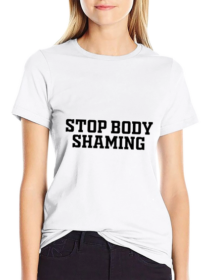 Stop Body Shaming Black T-Shirt
