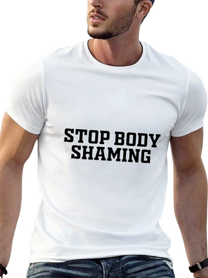 Stop Body Shaming Black T-Shirt