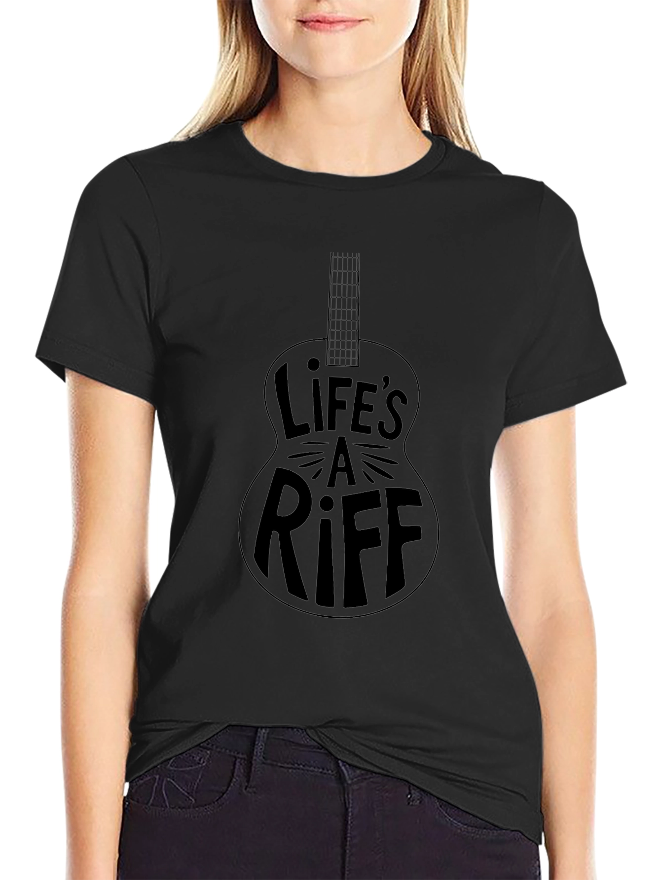 Lifes A Riff Guitar T-Shirt - Music Lover Tee