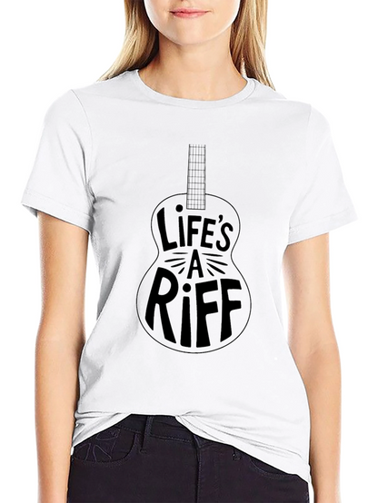 Lifes A Riff Guitar T-Shirt - Music Lover Tee