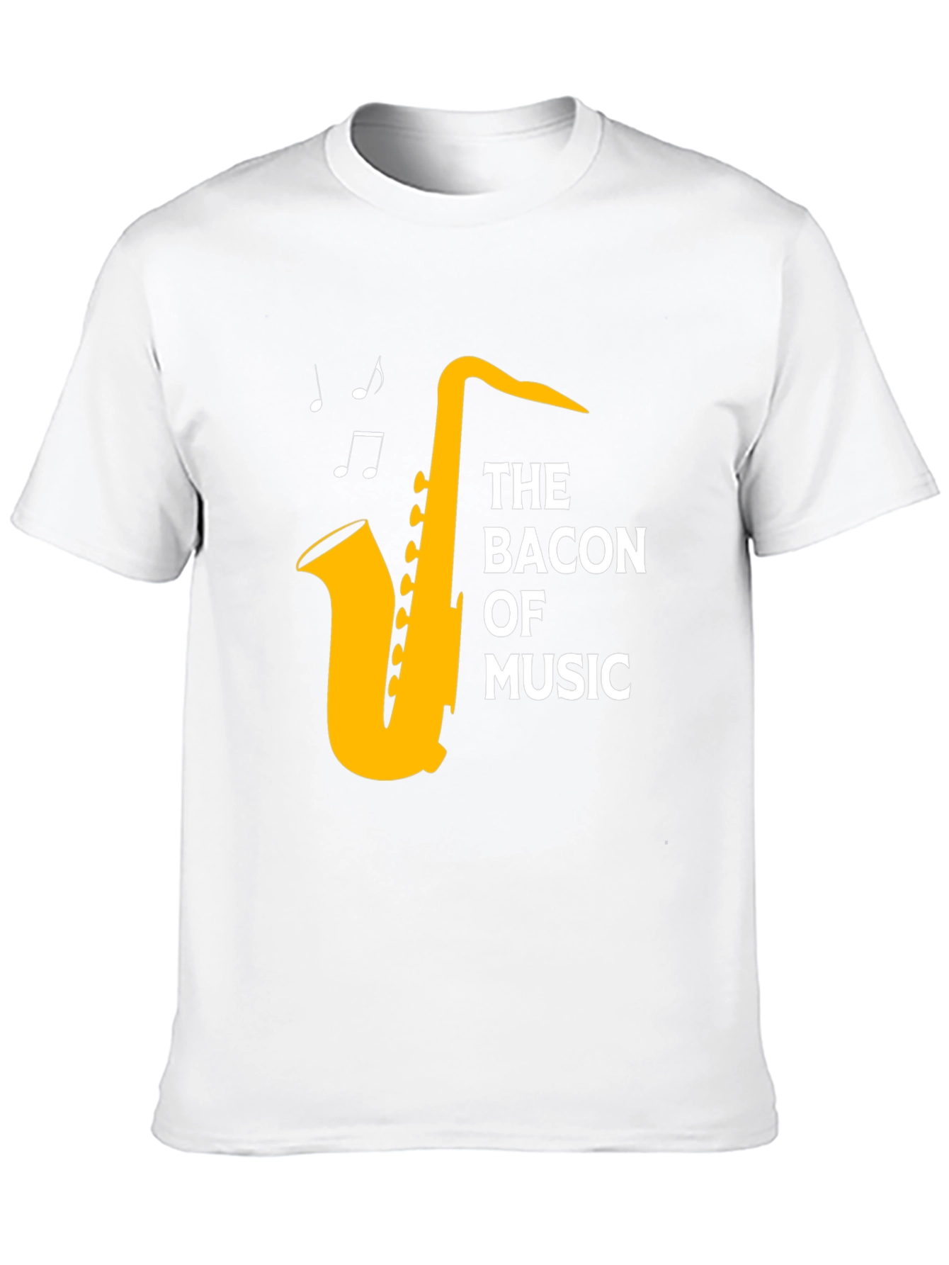The Bacon of Music Saxophone T-Shirt - Black