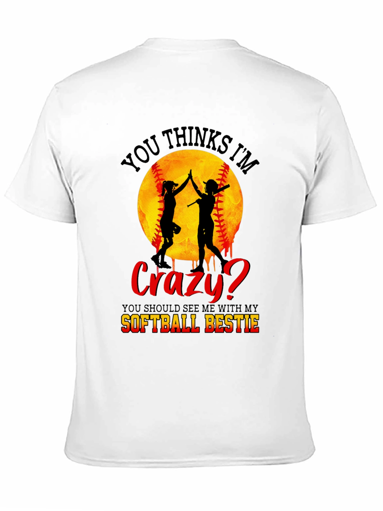 Crazy Softball Bestie T-Shirt