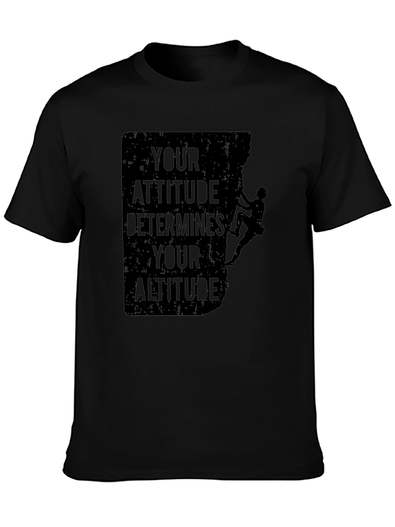 Attitude Determines Altitude Graphic Tee - Black