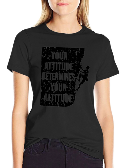 Attitude Determines Altitude Graphic Tee - Black