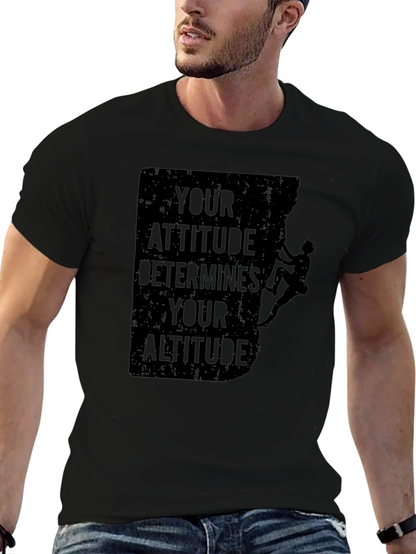 Attitude Determines Altitude Graphic Tee - Black