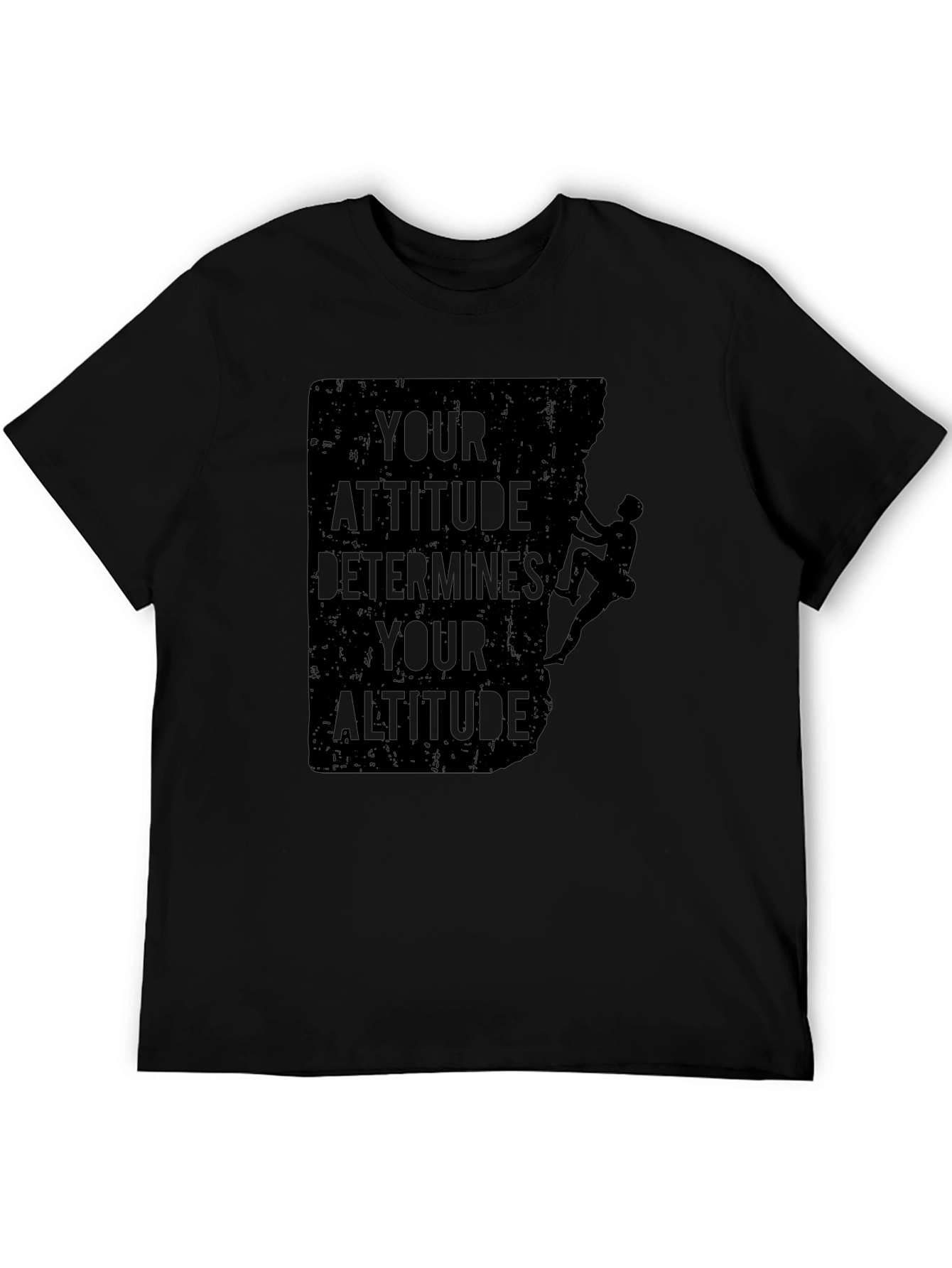 Attitude Determines Altitude Graphic Tee - Black