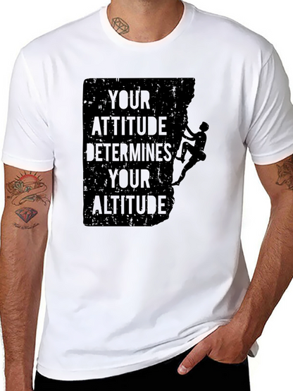 Attitude Determines Altitude Graphic Tee - Black