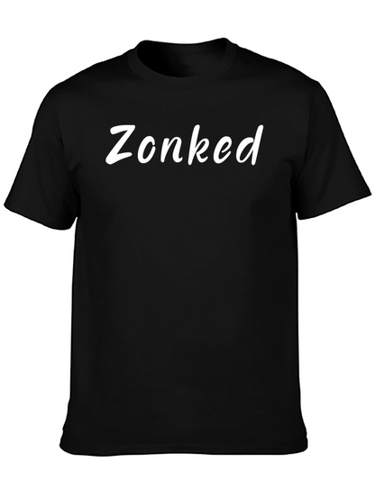 Zonked Black T-Shirt - Casual Wear