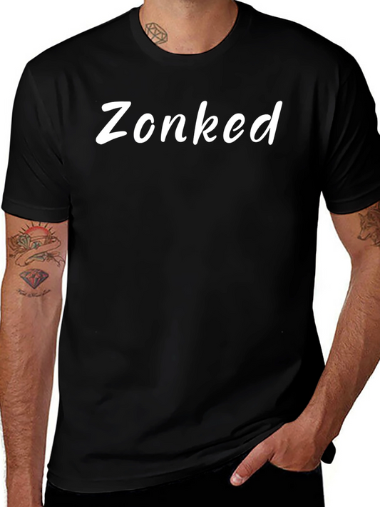 Zonked Black T-Shirt - Casual Wear