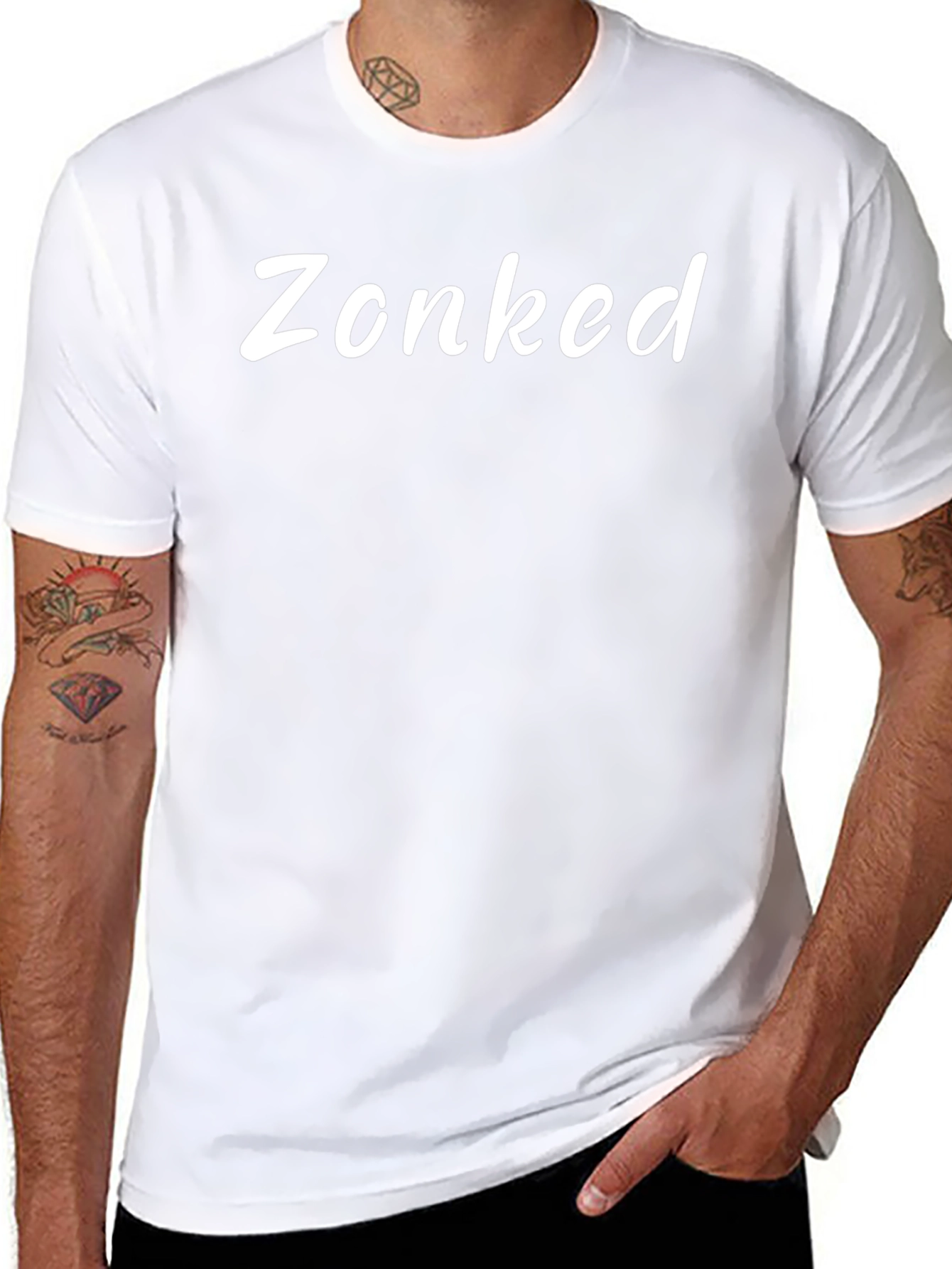 Zonked Black T-Shirt - Casual Wear
