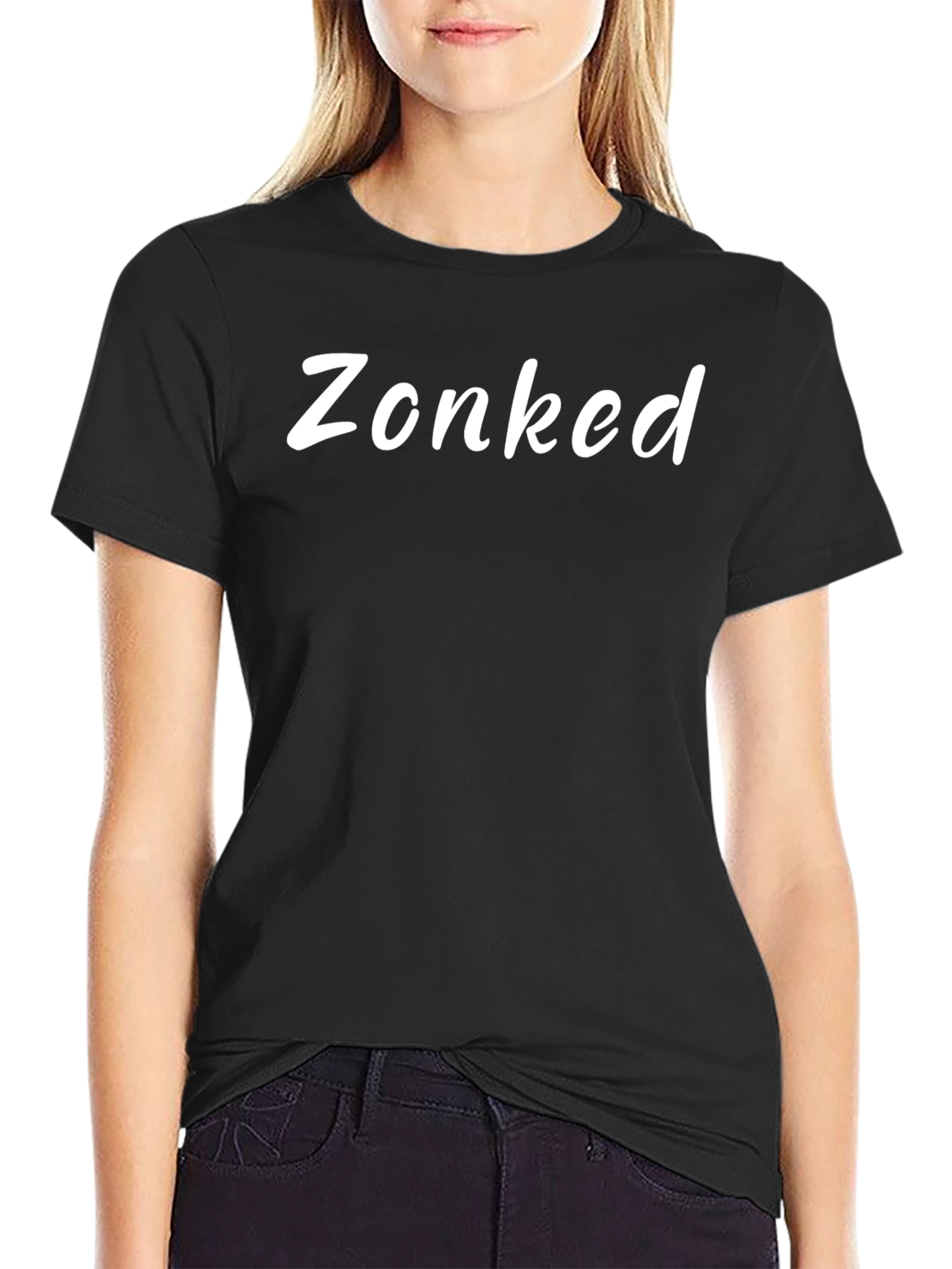 Zonked Black T-Shirt - Casual Wear
