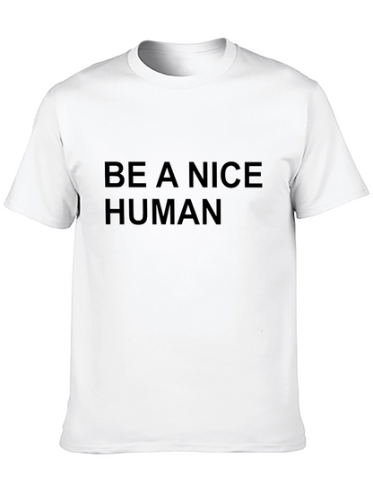 Be A Nice Human Black T-Shirt