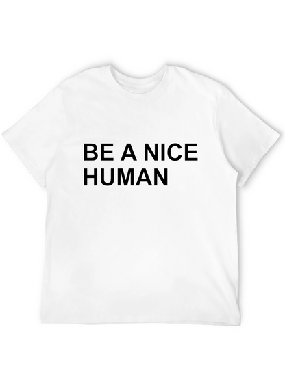 Be A Nice Human Black T-Shirt