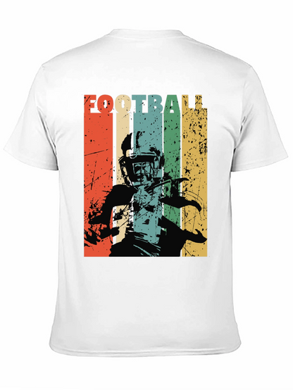 Retro Football Player Graphic T-Shirt