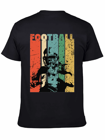 Retro Football Player Graphic T-Shirt