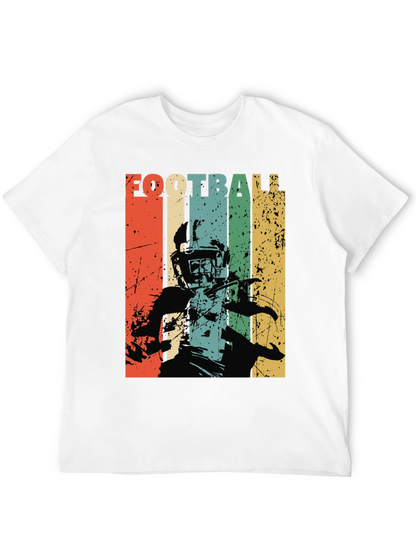Retro Football Player Graphic T-Shirt