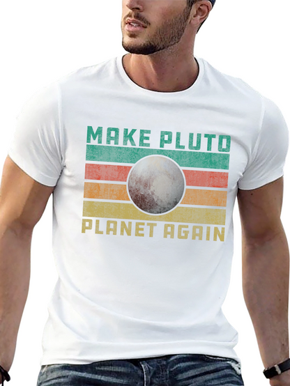 Make Pluto Planet Again Retro T-Shirt