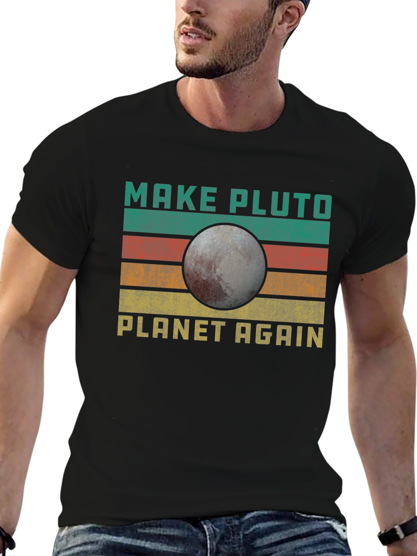Make Pluto Planet Again Retro T-Shirt