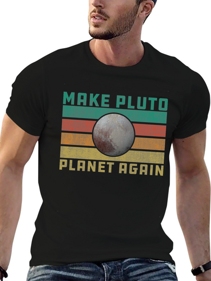 Make Pluto Planet Again Retro T-Shirt