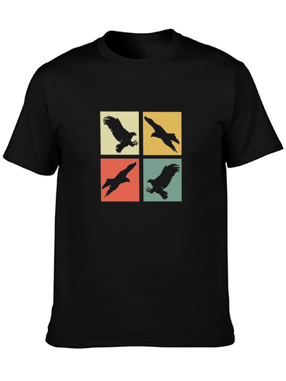 Retro Eagle Silhouette Graphic T-Shirt