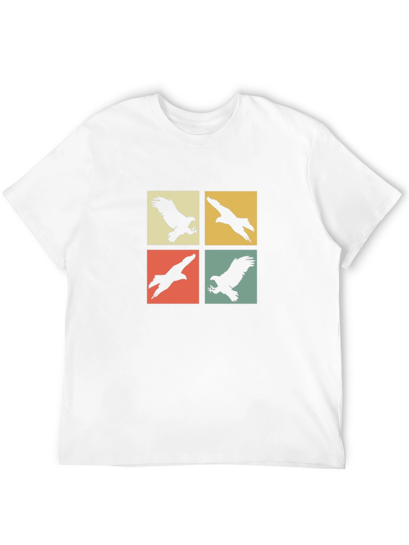 Retro Eagle Silhouette Graphic T-Shirt