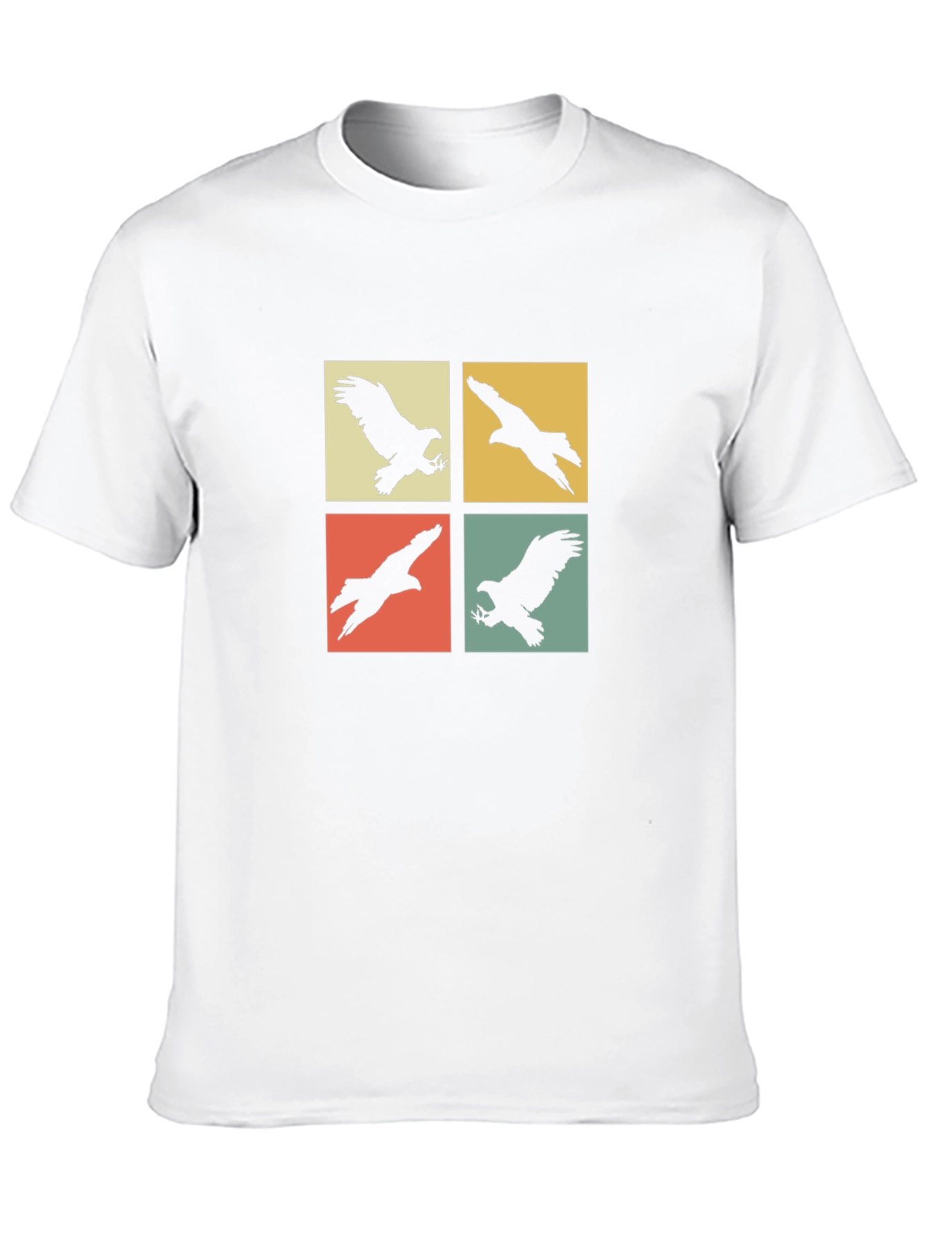 Retro Eagle Silhouette Graphic T-Shirt