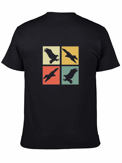 Retro Eagle Silhouette Graphic T-Shirt