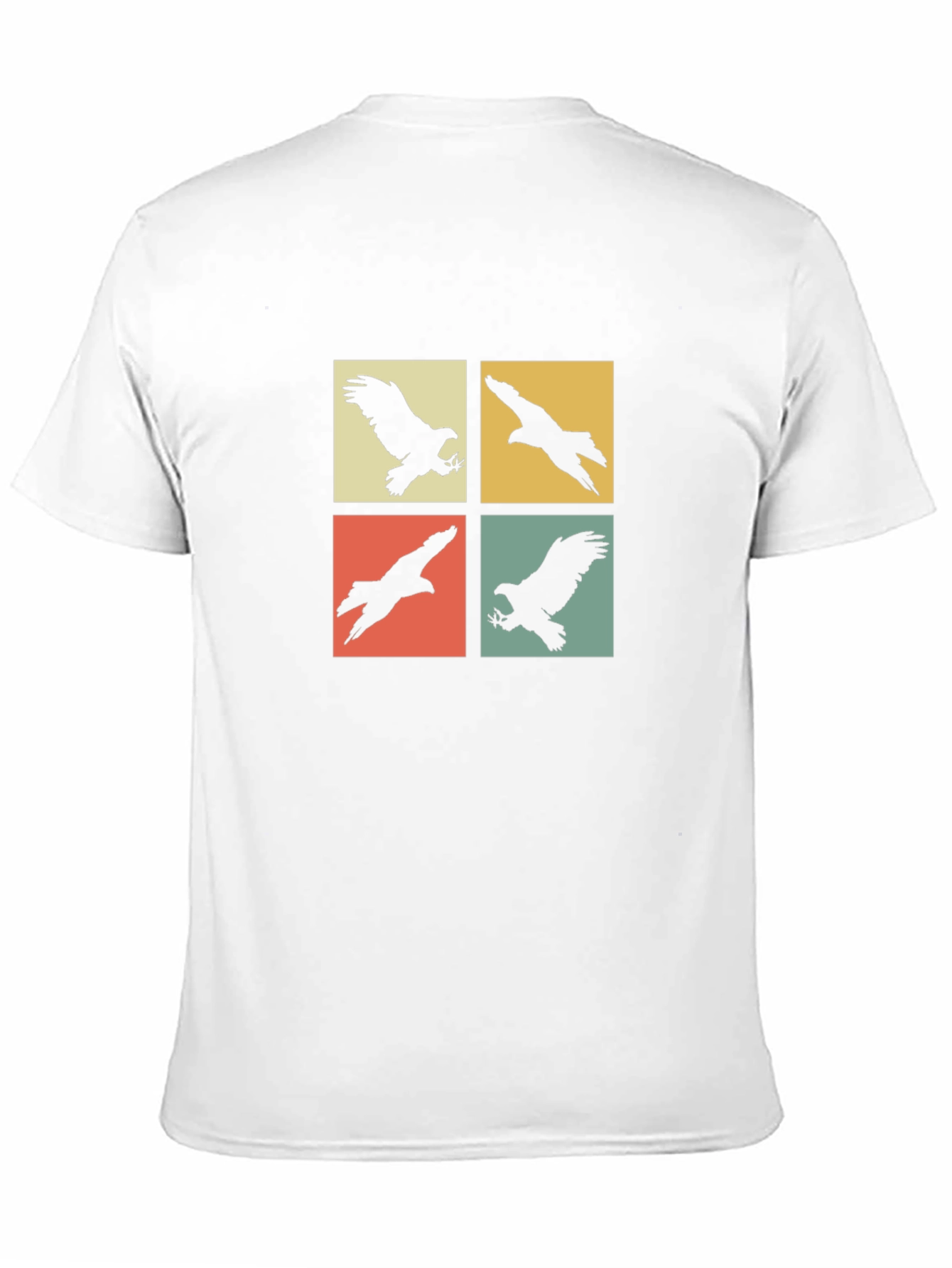 Retro Eagle Silhouette Graphic T-Shirt